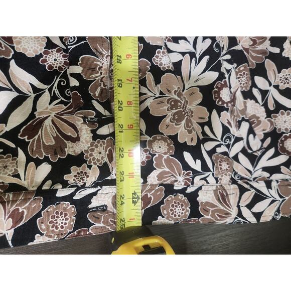 Haymaker Vintage Beige Floral 100% Cotton Button Jacket Long Sleeve Womens Large - Picture 6 of 15